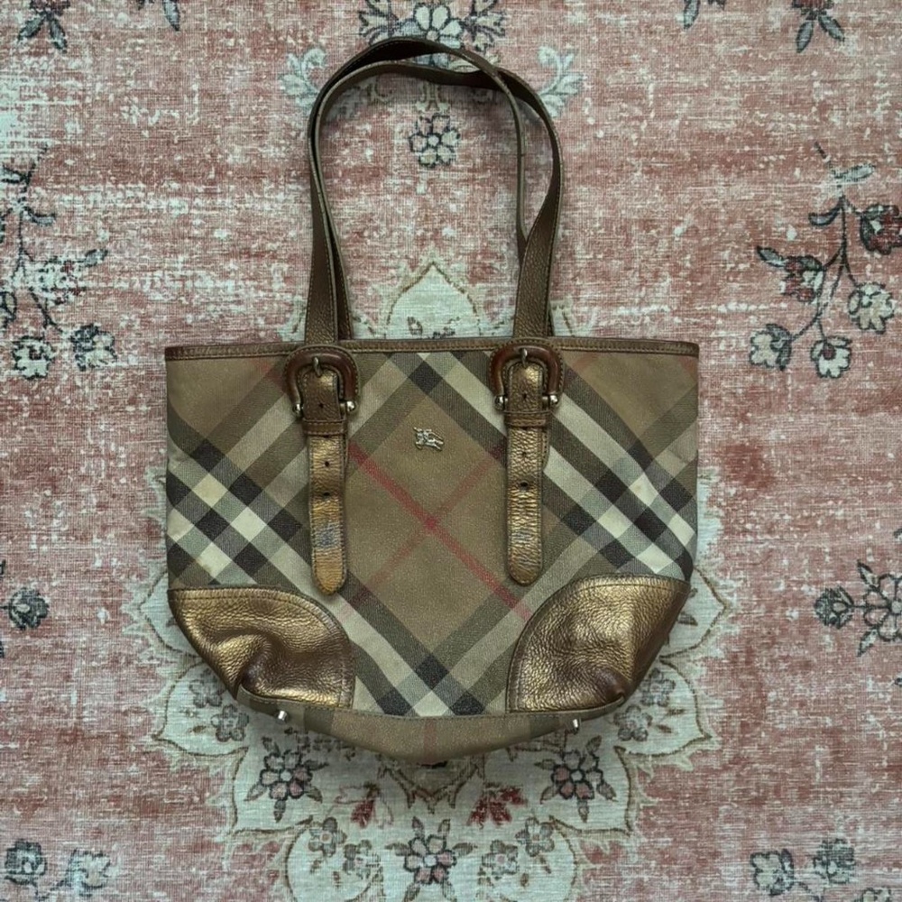 Burberry Shimmer Check Byron Bag